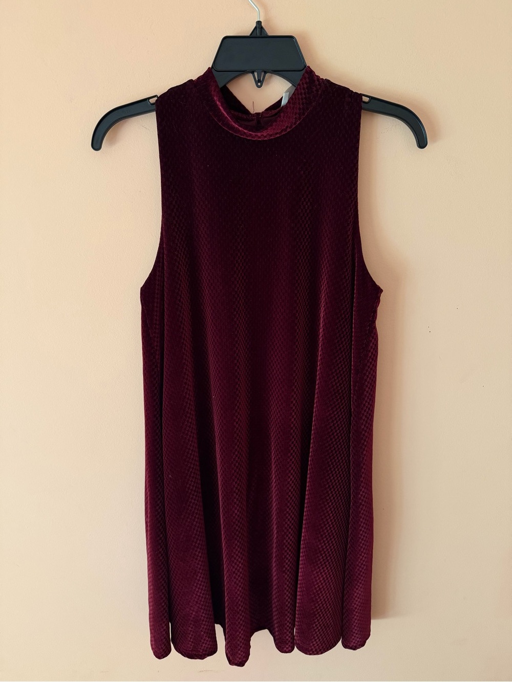 Anthropologie Everly High Neck Velvet Mini Dress